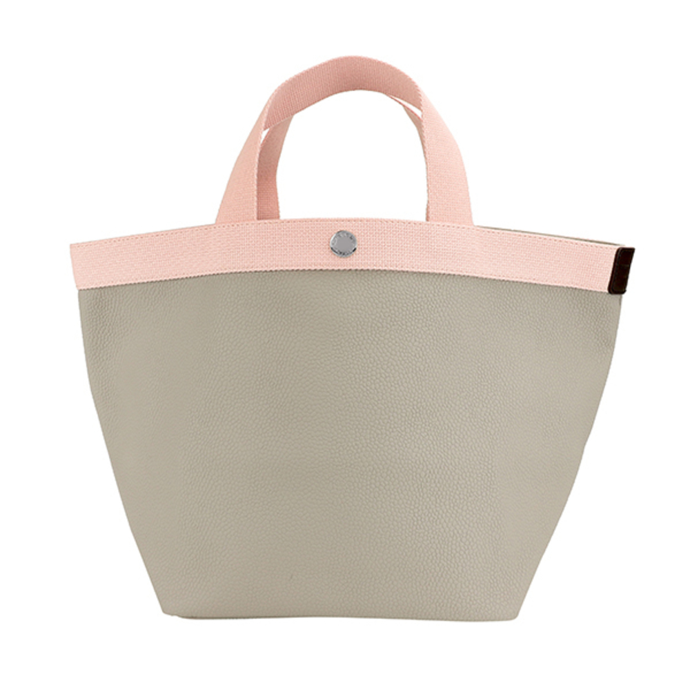 Herve Chapelier Pebbled Grain Tote Bag Pink